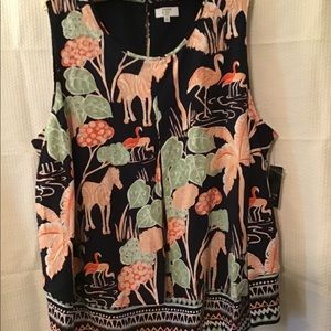 Crown and Ivy sleeveless plus size